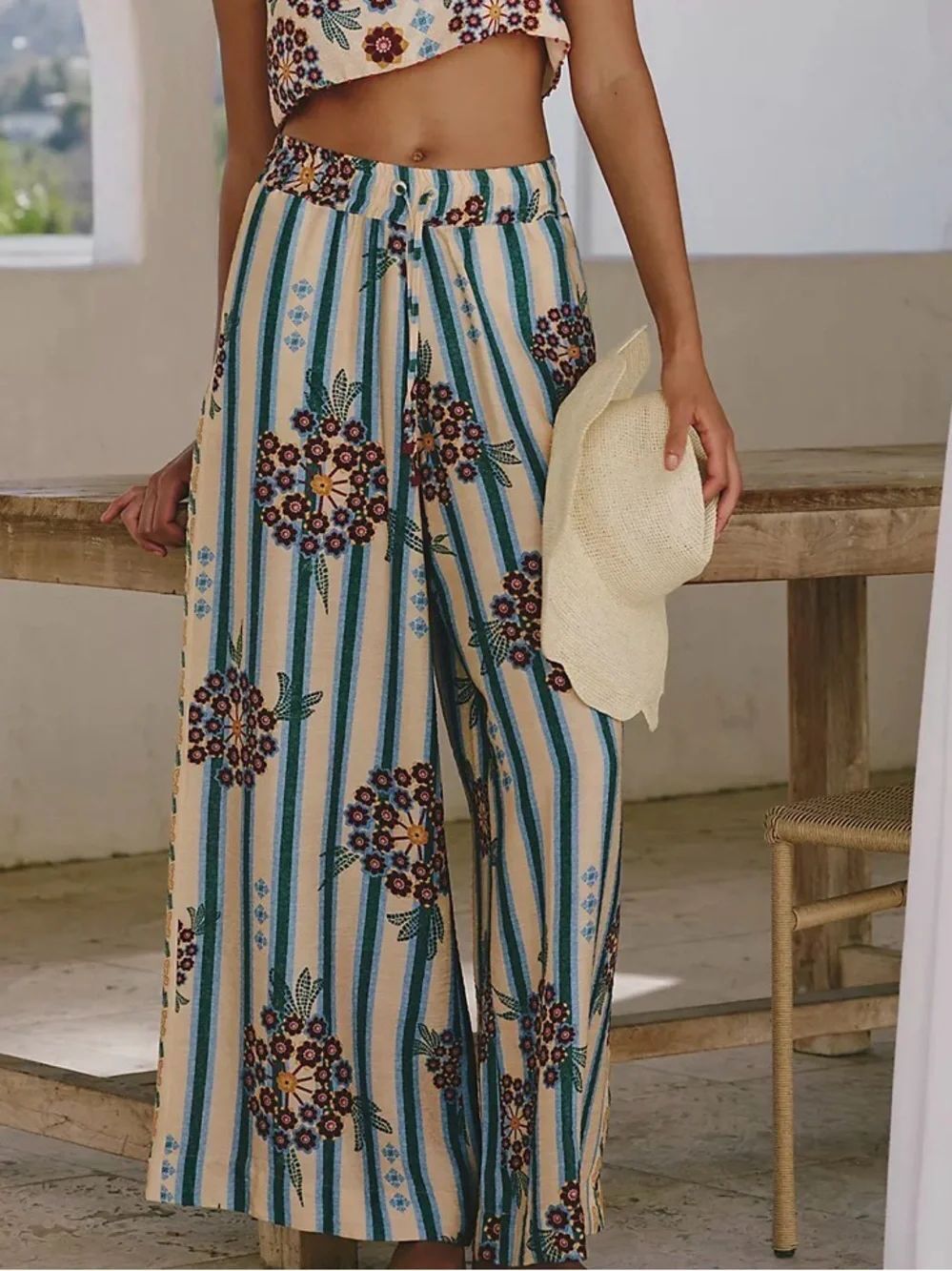 NWT Agua Bendita x Anthropologie Jan Cover Up Pants
